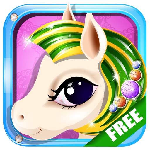 A Magic Pet Pony Horse World - Dress Up Your Cute Little Pony Free Icon