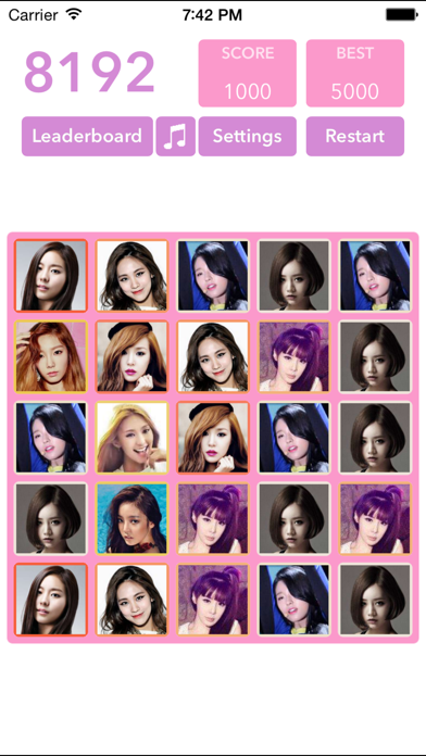 How to cancel & delete 2048 - Female Kpop Edition from iphone & ipad 3