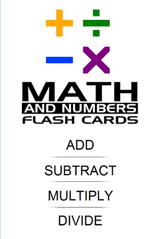 Math and Numbers Flash Cards (Add, Subtract, Multiply, Divide) screenshot 3