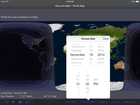 Day and Night - World Map HD screenshot 2