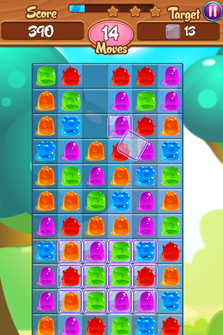 Juicy Jelly Bean Candy Drop: Sweetest Match 3 Gum Delicious Challenging screenshot 4