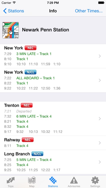 njt train schedule