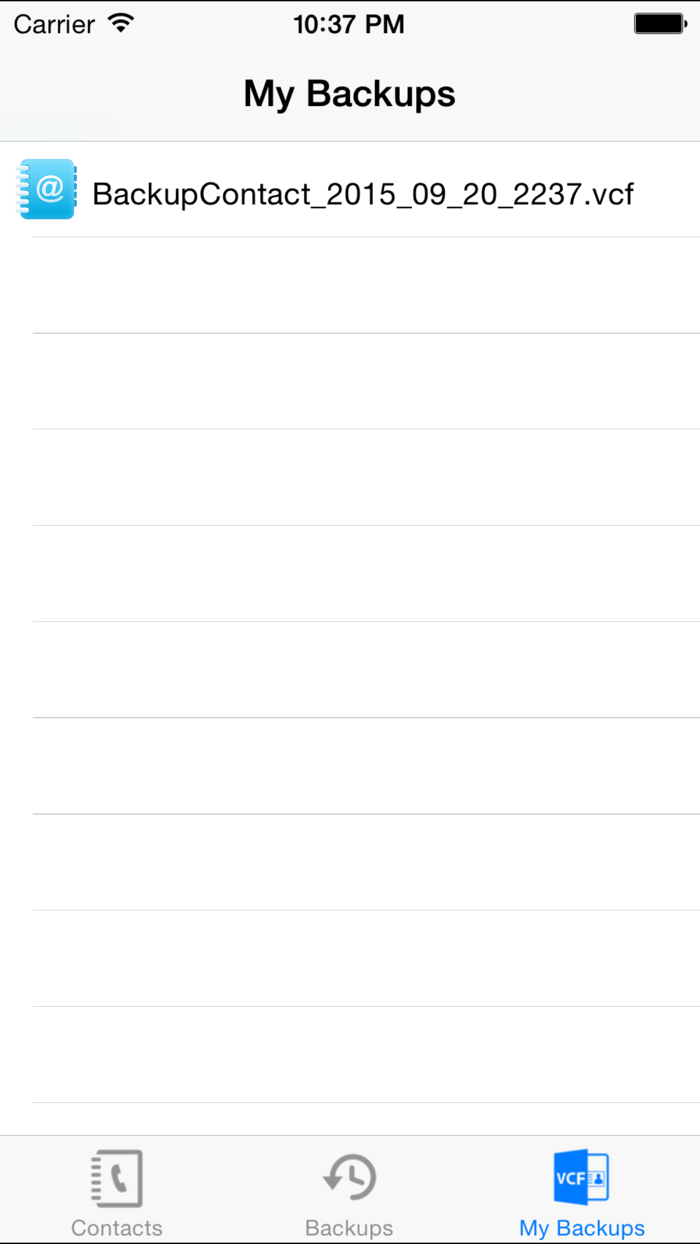 My Contacts Backup Pro Easy contacts backup and restore