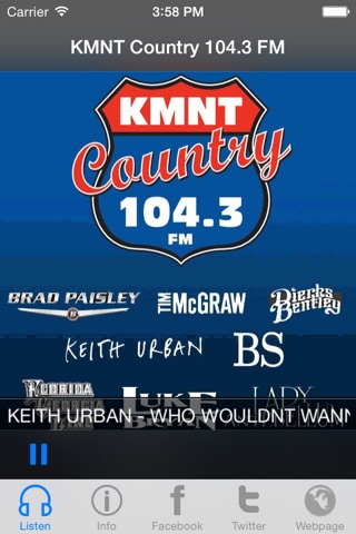 KMNT Country 104.3 FM screenshot 2