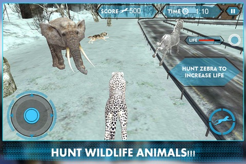 Wild Snow Leopard Simulator 3D screenshot 4