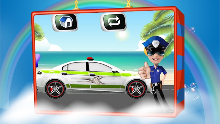 Police Car Wash – Cleanup messy vehicle in this auto cleaning game screenshot-4