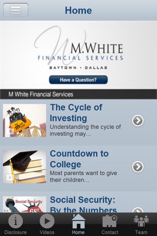 Matthew White Financial screenshot 2