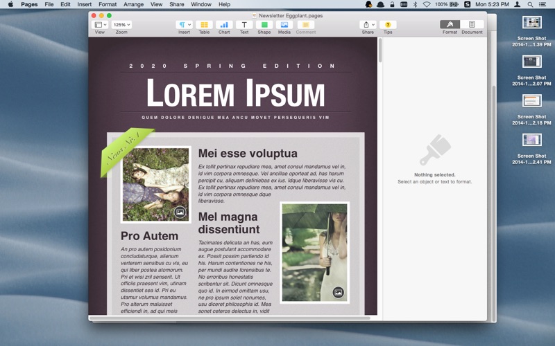 Templates for iWork-Pages thumbnail 1