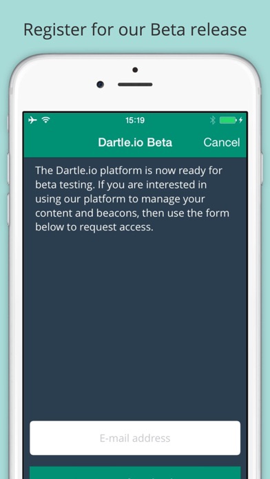 How to cancel & delete Dartle iBeacon Locator from iphone & ipad 4