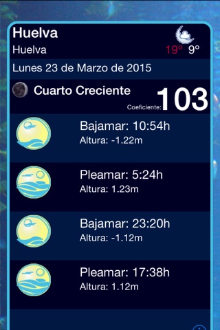 iMareas Pro screenshot 2