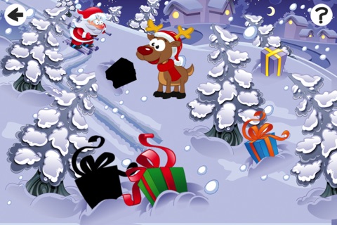 Christmas Puzzle For Small Kids: Tricky Game With Santa-Claus and Snow-Man screenshot 2