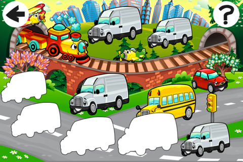 A Sort By Size Game of Cars and Vehicles for Children screenshot 3
