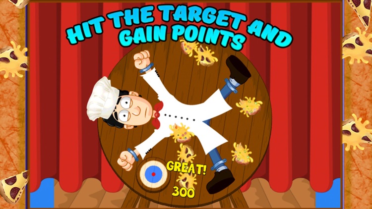 Pizza Dart Wheel Attack – Aim at target & hit it