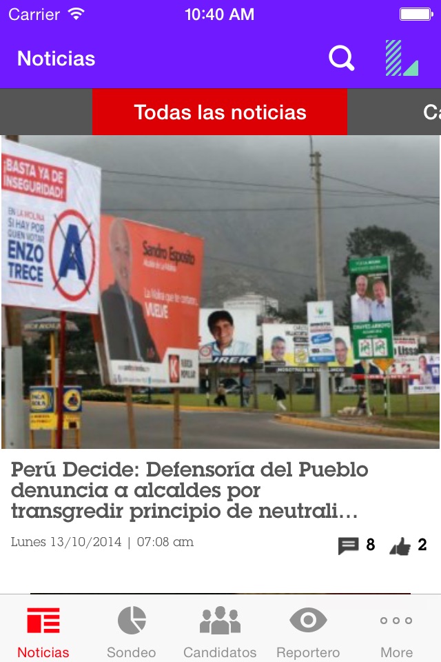Perú Decide screenshot 2
