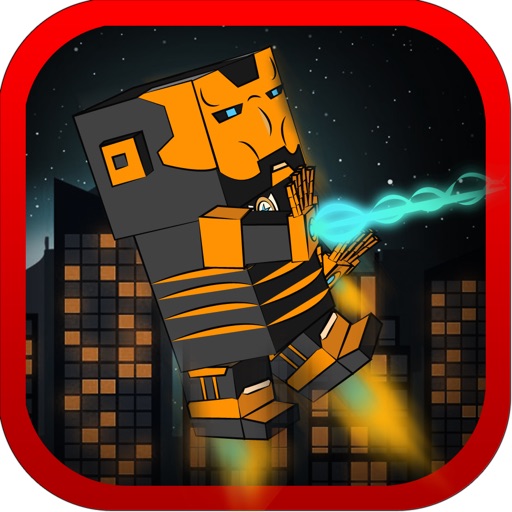 Block Pixel Craft Man Hitter Mania - Godzilla Edition iOS App