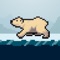Guide your polar bear safely through an endless storm of falling icicles