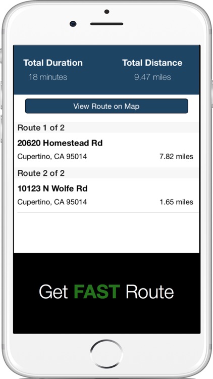 FastRoute - Save Time with the Best Route