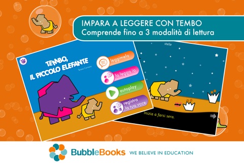 Tembo, el pequeño elefante. Libro interactivo infantil. Juegos de Memoria y Puzzle para niños. Aprende a leer con Tembo, una genial app educativa screenshot 2