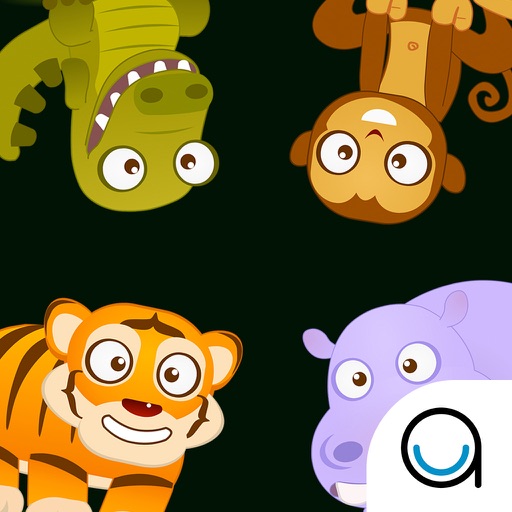 Learn Jungle Animal Names : Peekaboo Matching Puzzle for Toddler in Preschool & Montessori! iOS App