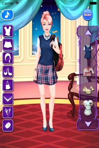 School Dressup - Girl Game screenshot 3