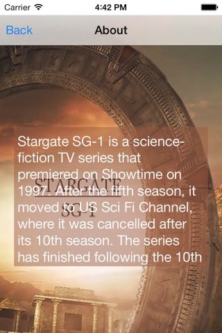 Guide For Stargate SG-1 screenshot 2