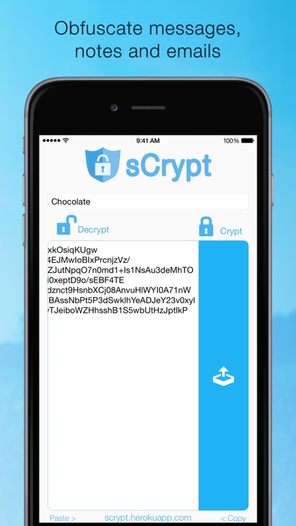 Scrypt - Crypt your text messages