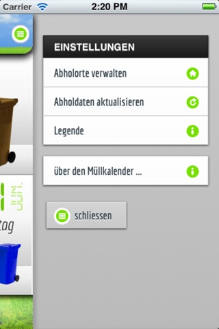 Müllkalender screenshot 2