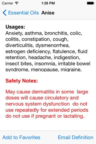 Essential Oils - An Aromatherapy Reference screenshot 2