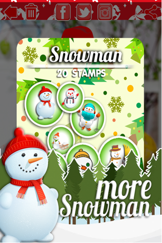 Christmas Santa Photo Sticker - Top Free Best Xmas Camera Holiday FX Effects App screenshot 4