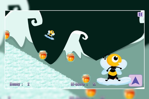 Honey Winter Quest : The Cool Bee Boy Snowboard Racing Game - Premium screenshot 3
