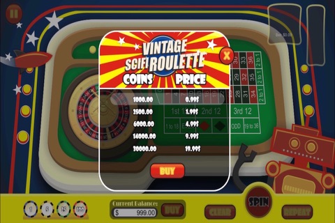 Vintage Scifi Roulette Free screenshot 3
