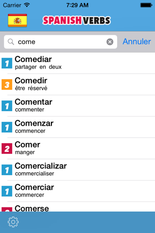 spanish verbs conjugation screenshot 3