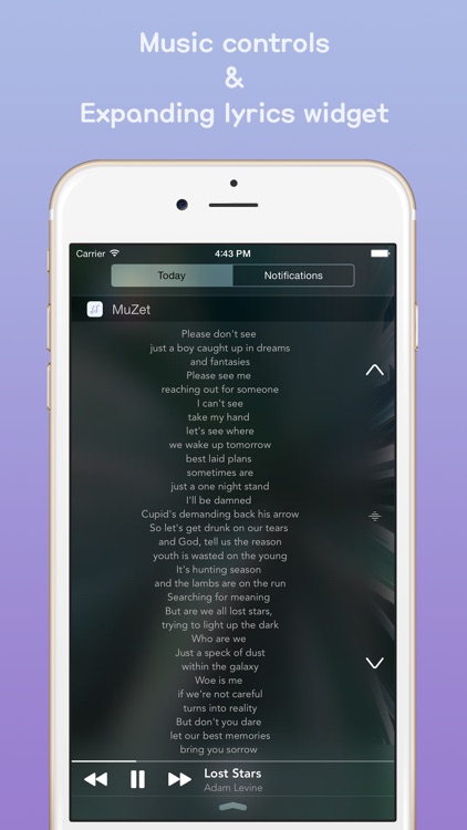 MuZet - Lyrics Widget