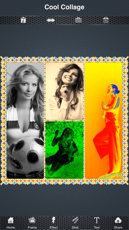 Cool Collage - free Photo Collage + Pic Editor + Picture booth effect + Funny Sticks + Color text