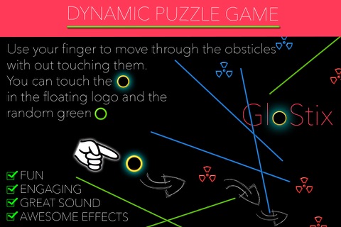 GloStix - Dynamic Avoidance Adventure Game you can play in the dark screenshot 3