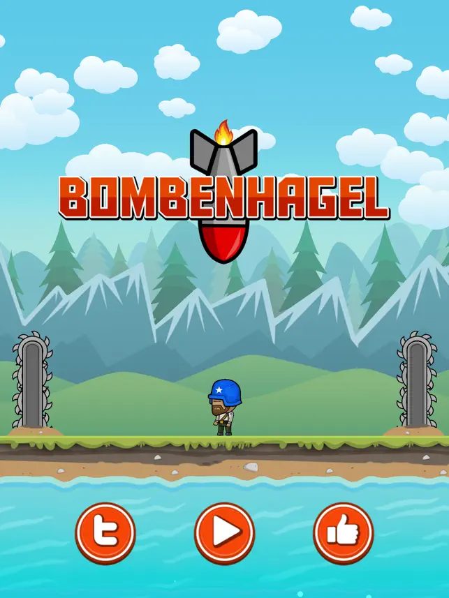 Bombenhagel, game for IOS