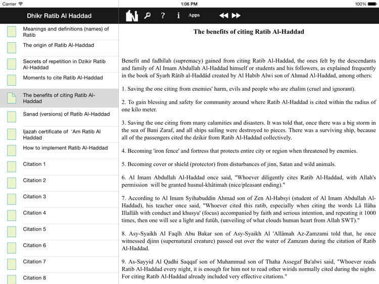 Dhikr and Duaa Collections for iPad screenshot-3