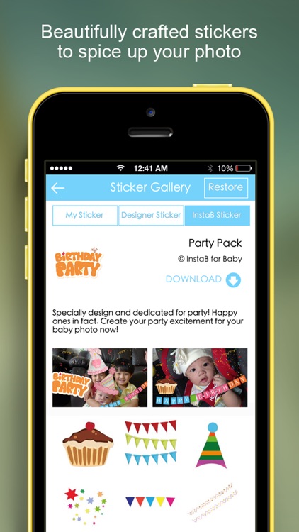 InstaB For Baby - Beautiful way to share baby’s milestones, growth and advice