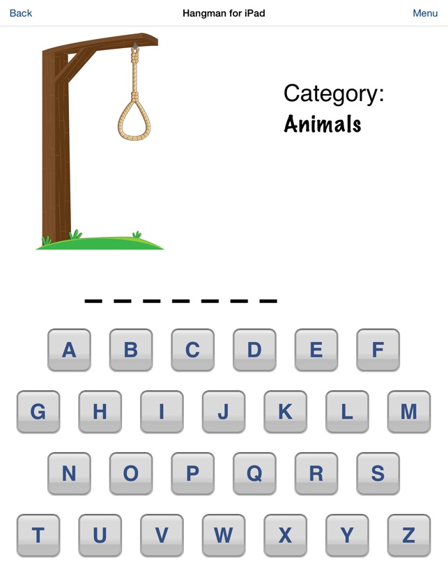 Hangman for iPad