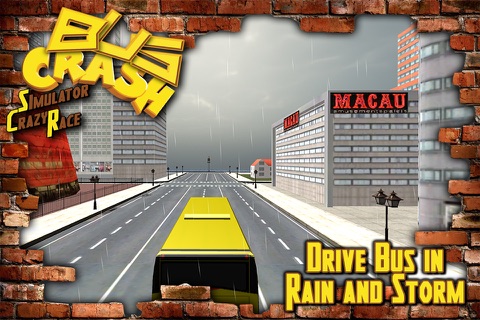 Bus Crash Simulator Crazy Race : Extreme Car Smash Bus Driver Simulation Game screenshot 2