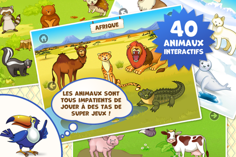 Zoo Playground - Educational games with animated animals for kids screenshot 2