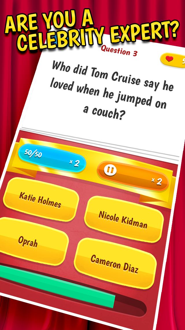 Celebrity Quiz – A Trivia Game Full Of Celebrity Gossip screenshot 2