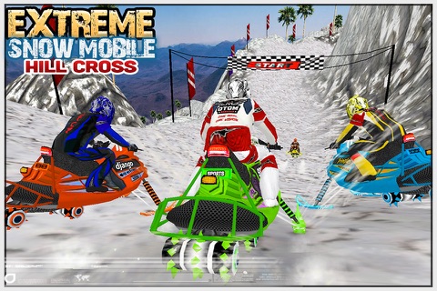 Extreme SnowMobile HillCross ( Snow mobile Stunt Racing Game ) ) screenshot 3