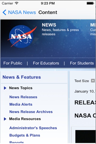 Space News - Nasa Edition, RSS Feed screenshot 2