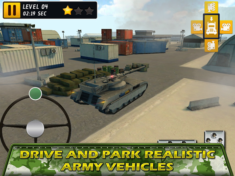 Tank Parking Blitz Race with Heavy Army Trucks, Missile launcher and Tanksのおすすめ画像1