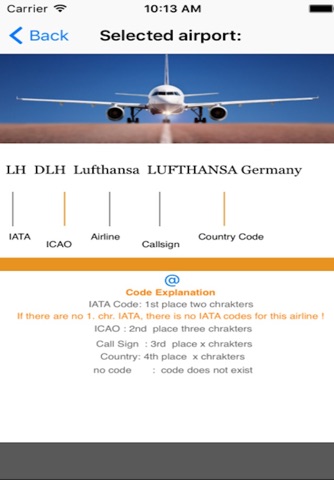 flight codes airline screenshot 2