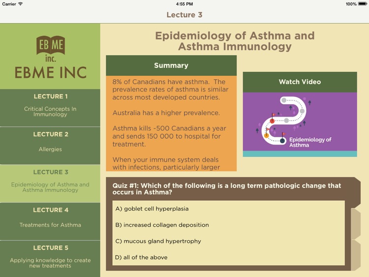 Allergic Asthma by Evidence Based Medical Educator Inc.