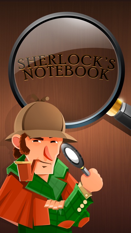 Sherlock's Notebook - Word Search Puzzle Game