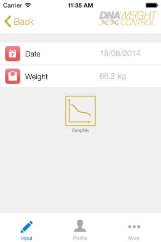 DNAWeightControl screenshot 2