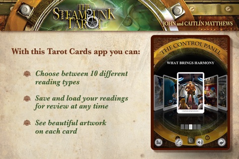 The Steampunk Tarot: Wisdom from the Gods of the Machine screenshot 2